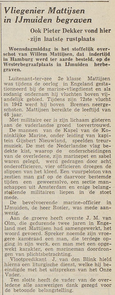 19511213 IJmCrnt Herbegrafenis Willem Mattijsen.jpg